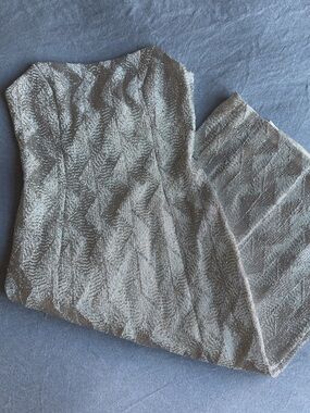 Manning Cartell Silver Strapless Dress